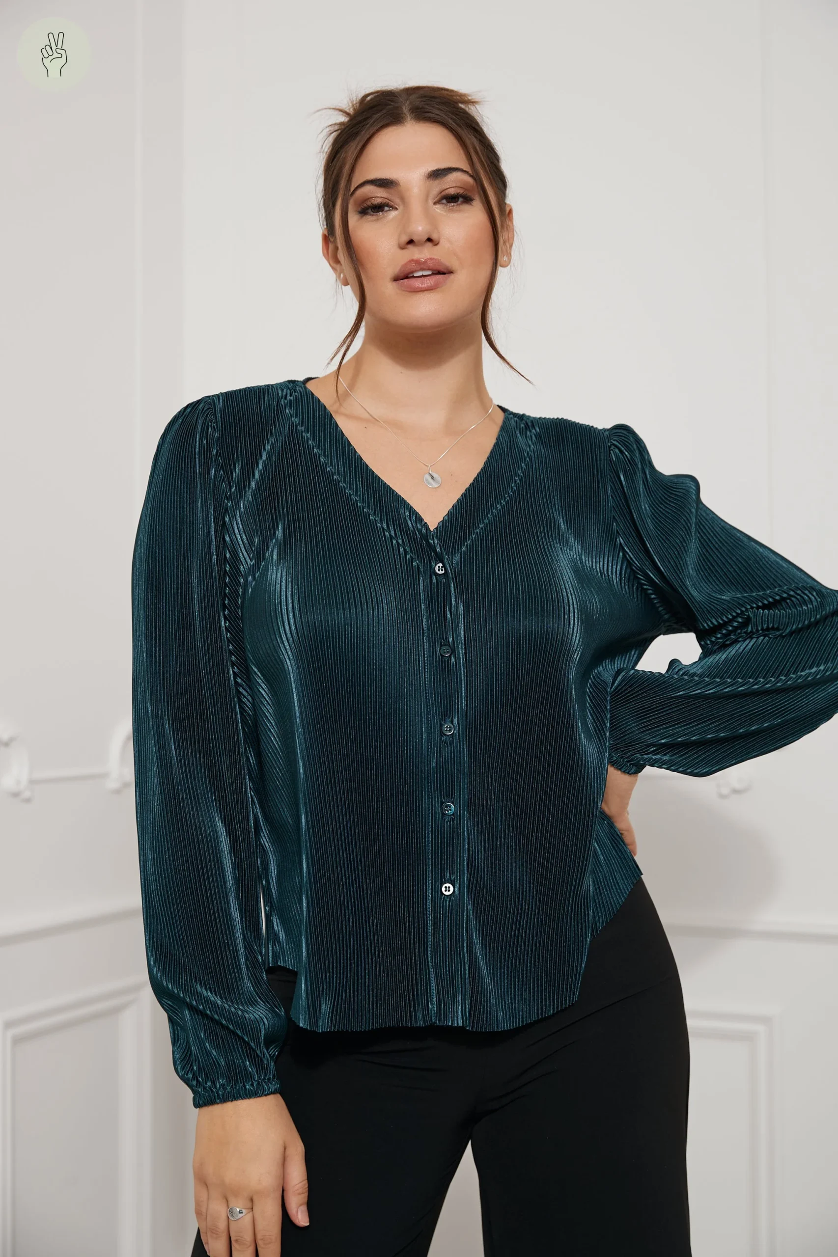 Blouse fluide texturée - 4036 (Seconde Main)