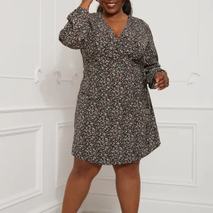 Robe portefeuille fleurie - 2075 (Seconde Main)