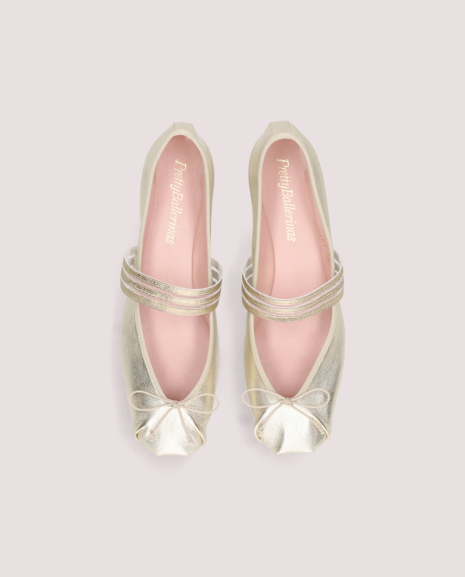 Bailarinas Kristen Dorados Pieles Metalizadas – Image 2
