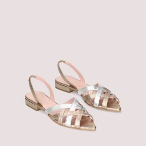 Sandalias Chiara Dorados Pieles metalizadas