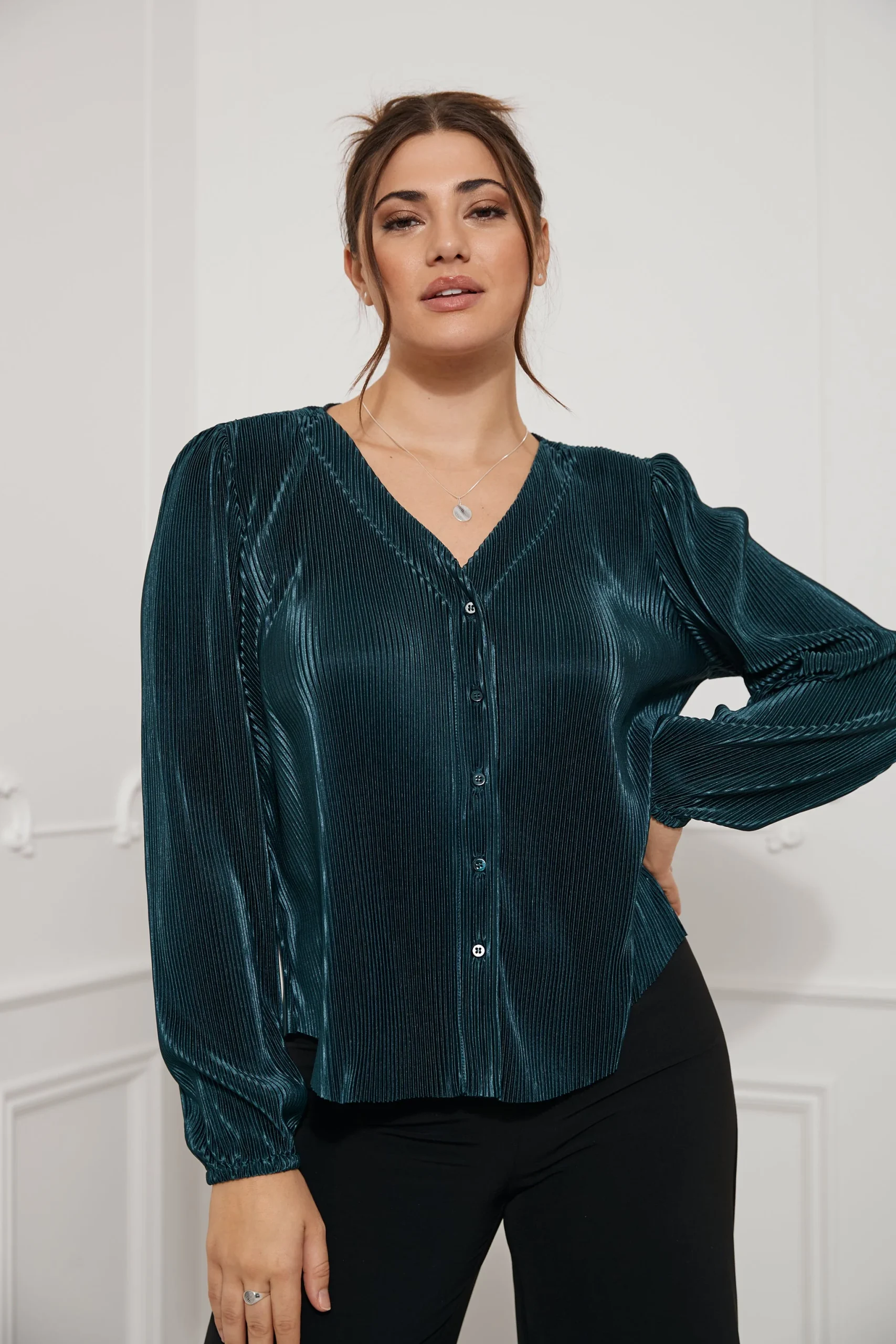 Blouse fluide texturée - 4036 (Seconde Main) – Image 7