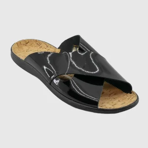 Fargeot - BIP Noir Cuir Vernis - Mule