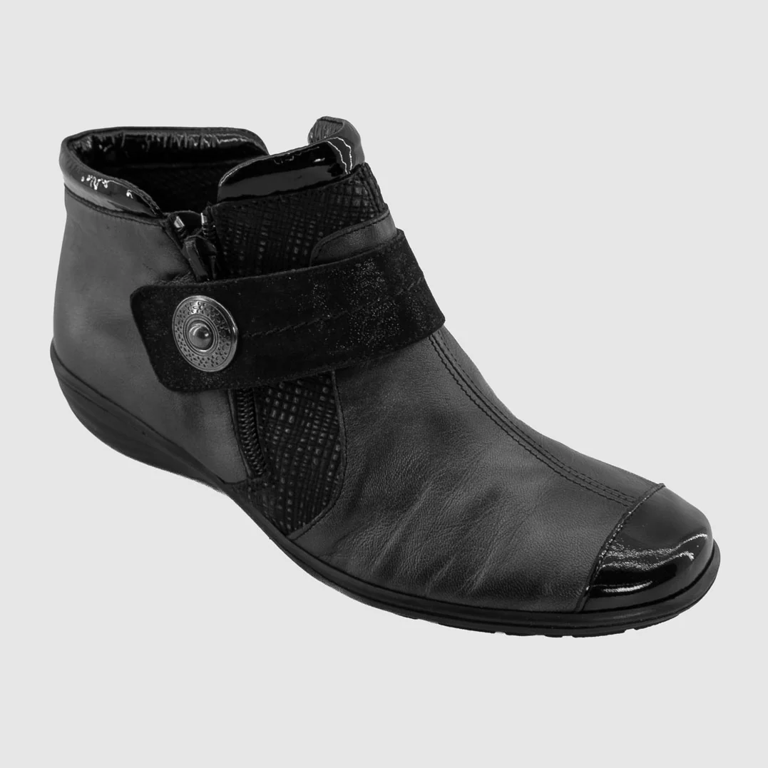 Colonnier - ISTADON Noir Cuir Nacré - Bottillon