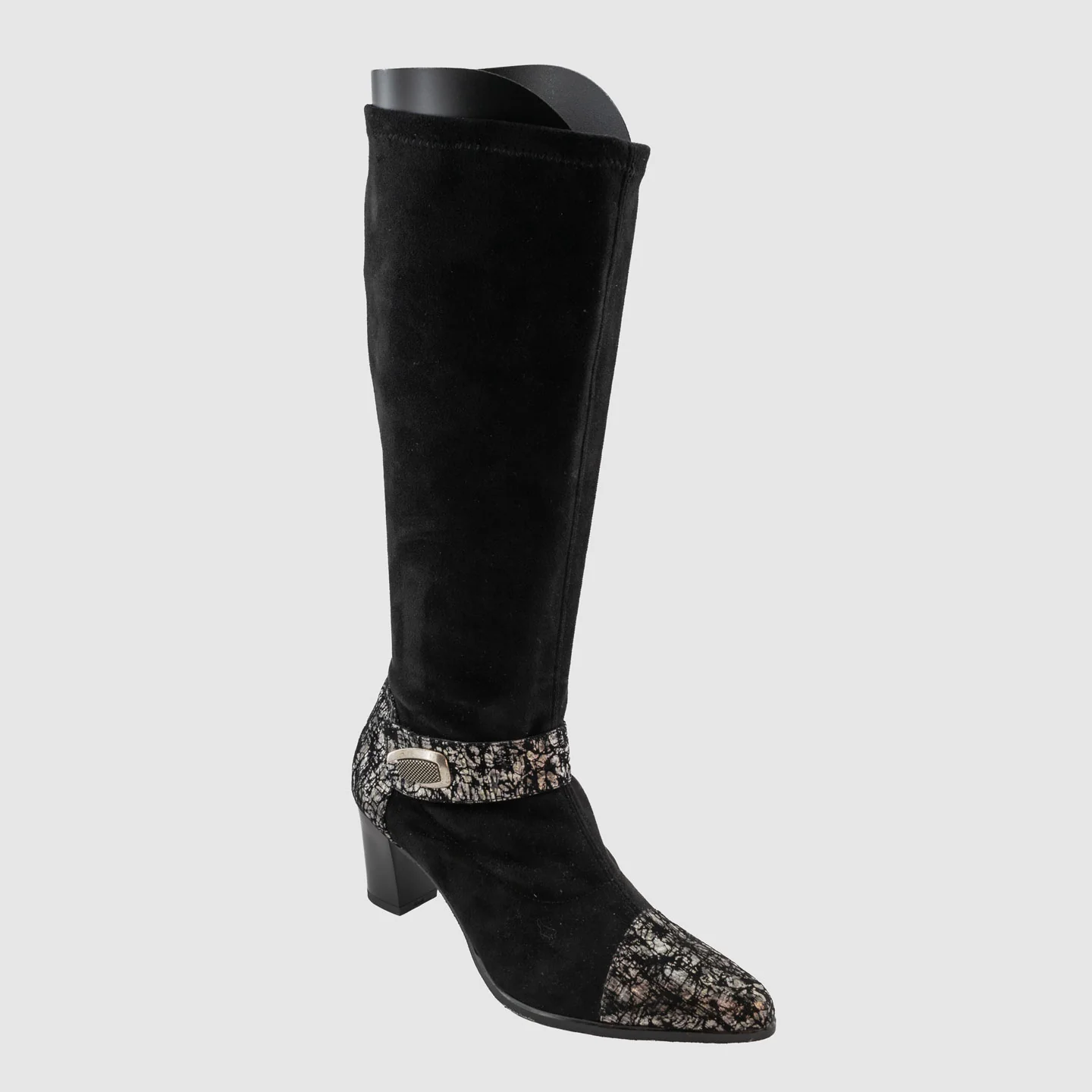 GEP - FARIBOLE Noir Cuir Stretch - Botte