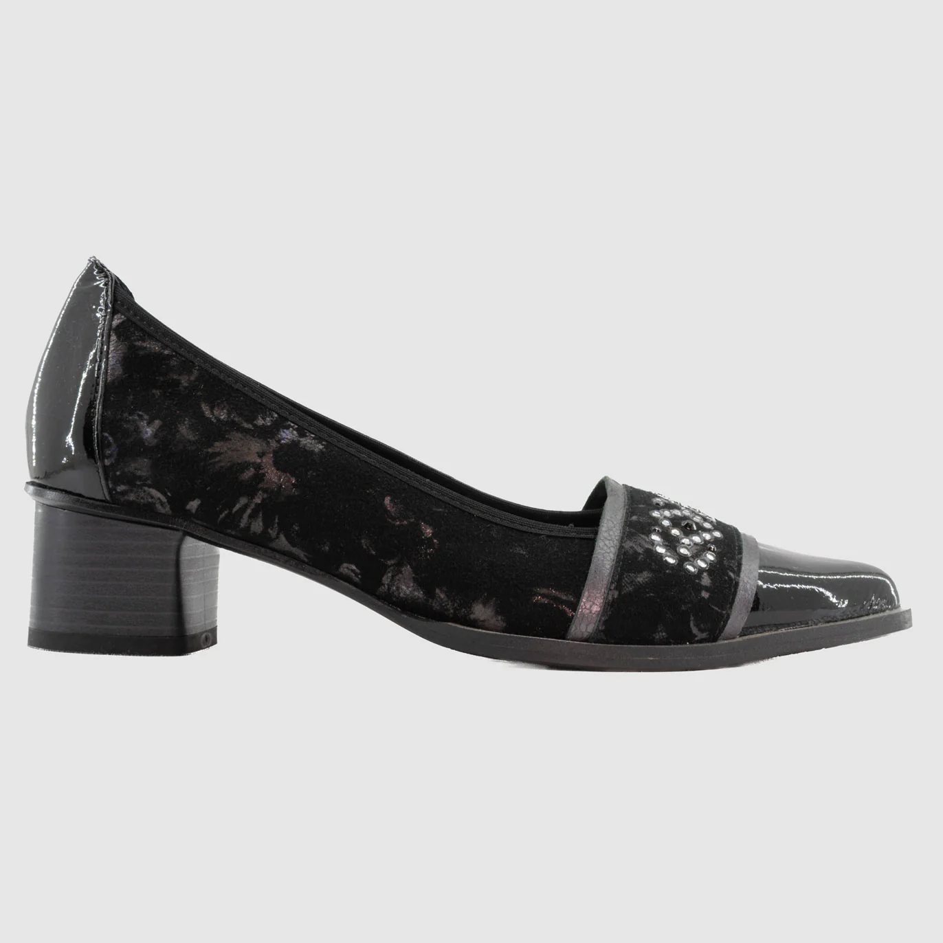 Metayer - POTADU Noir Cuir Imprimé - Trotteur – Image 2