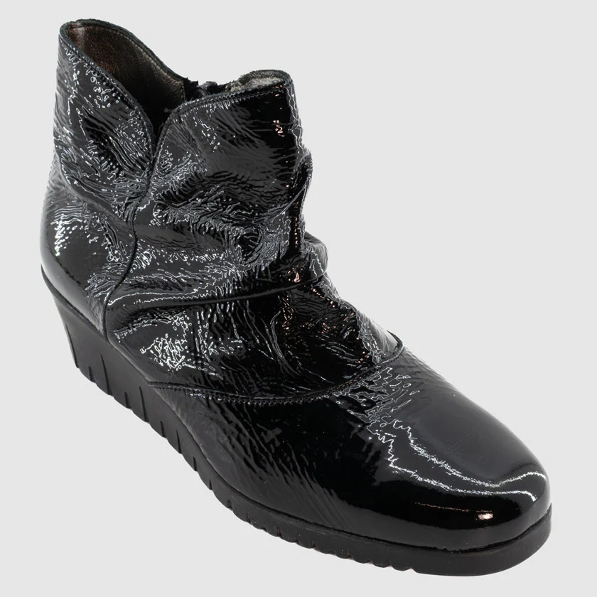 Pedi Girl - COCKER Vernis Noir Cuir - Bottillon