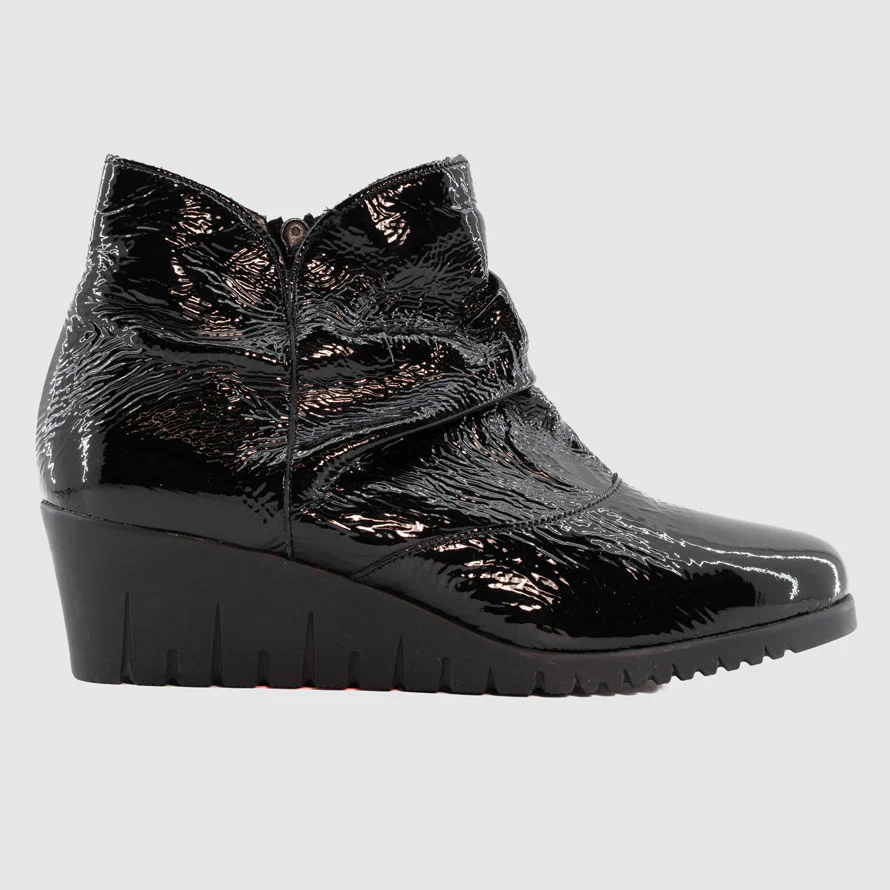 Pedi Girl - COCKER Vernis Noir Cuir - Bottillon – Image 2