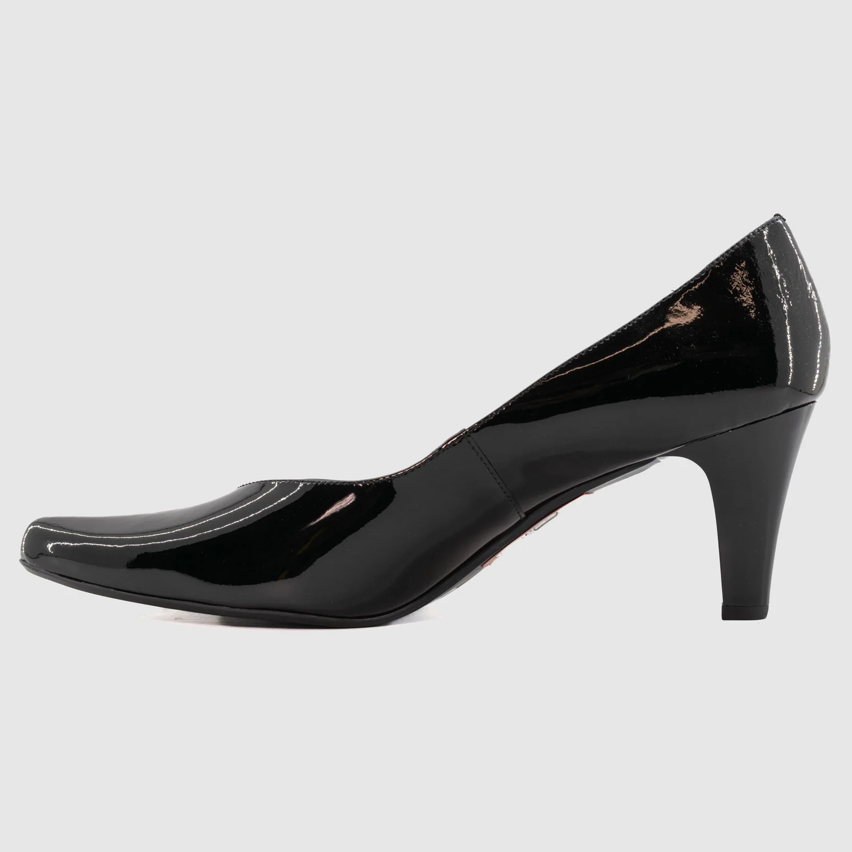 Pindière - GLIBON Noir Cuir Vernis - Escarpin – Image 3