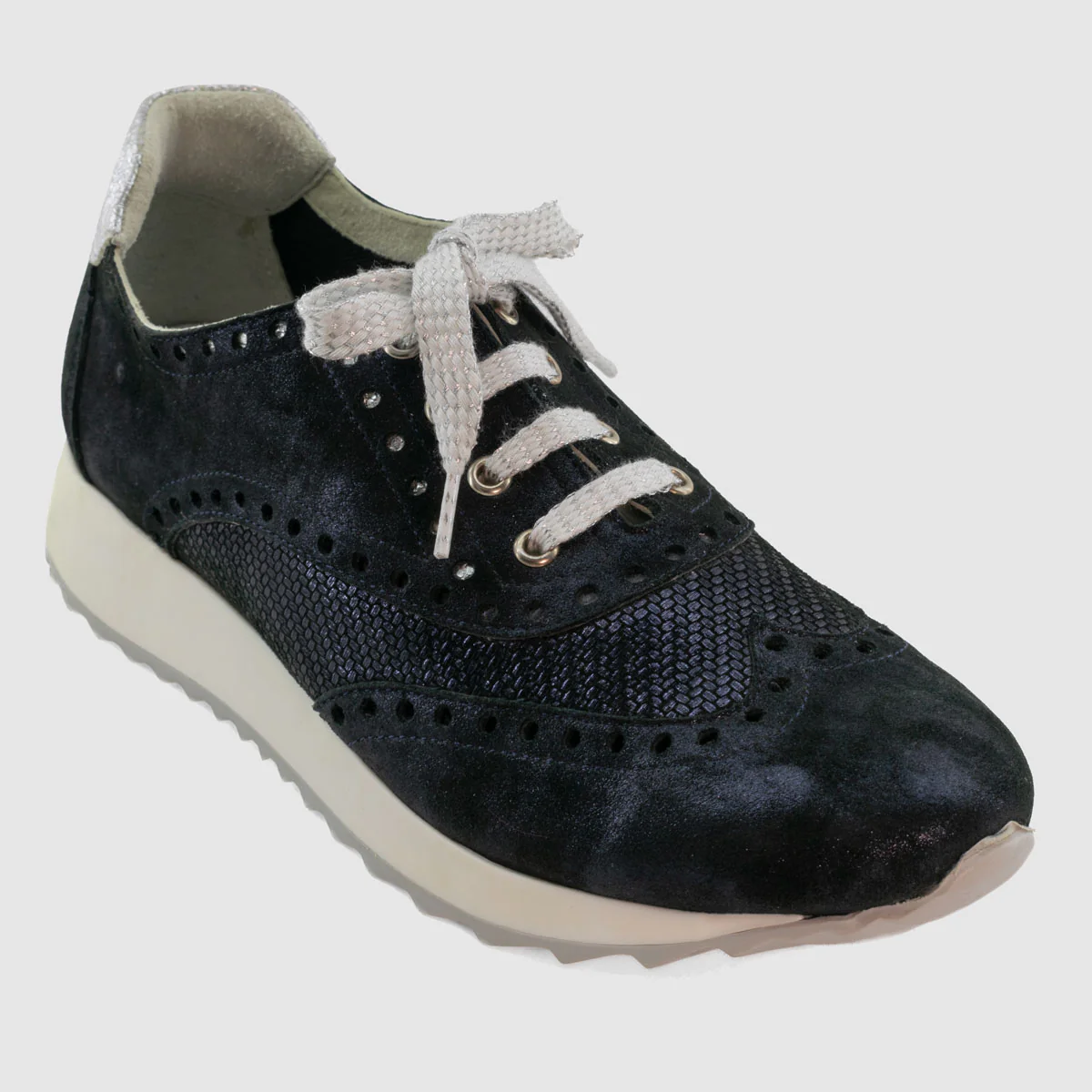 Colonnier - BLUE Marine Cuir Imprimé - Sport