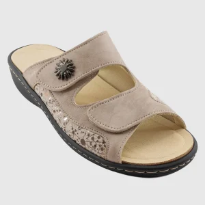 Garant - STE MARIE Taupe Cuir Strech - Mule