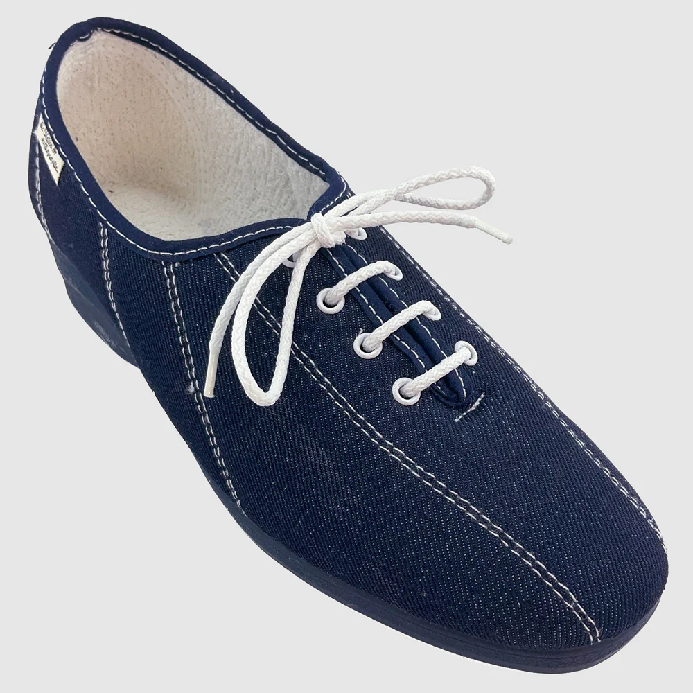 La Maison De L'espadrille - SEGETUM Marine Blanc Toile - Sport