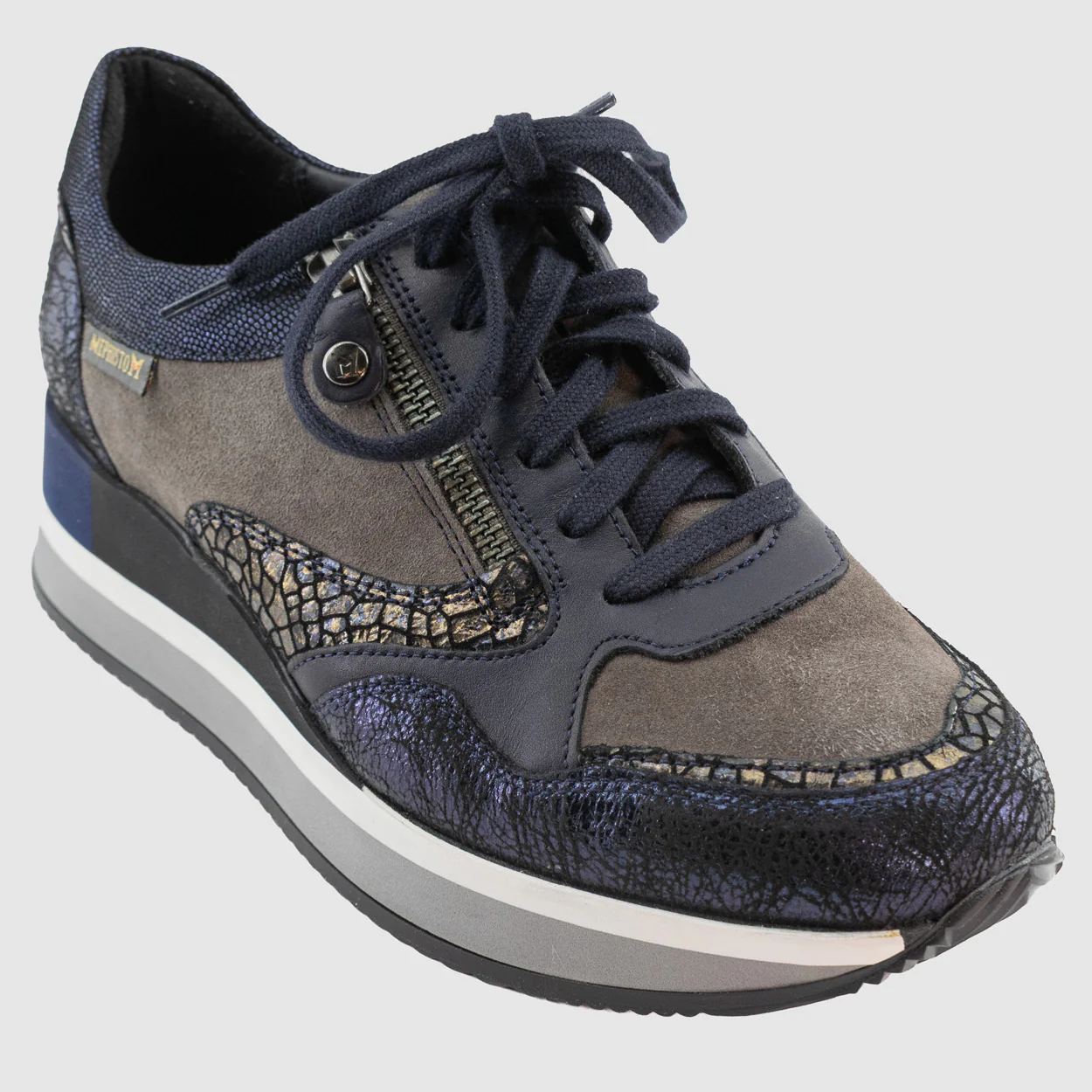 Mephisto - OLIMPIA Marine Bronze Cuir Imprimé - Sport