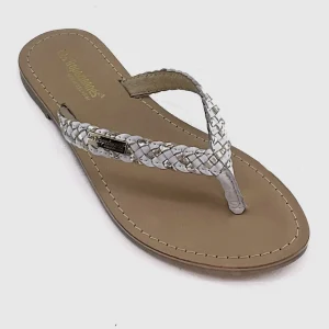 Les Tropeziennes - DIAMINA Blanc Or Cuir - Mule