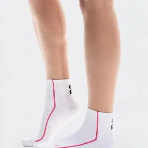 Chaussettes On Court Sock Mid White Pink