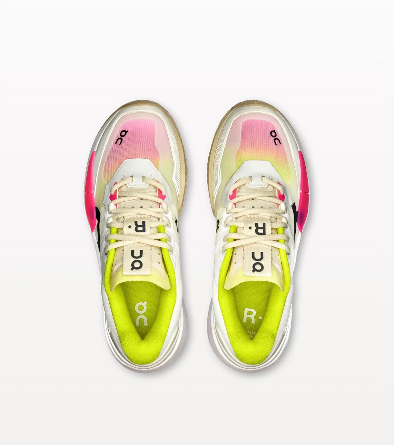 Chaussures de padel On THE ROGER Pro 2 Men White | Lime – Image 2