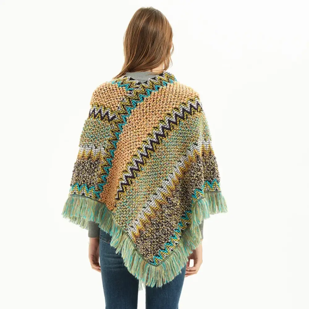 Poncho coton femme intérieur – Image 5