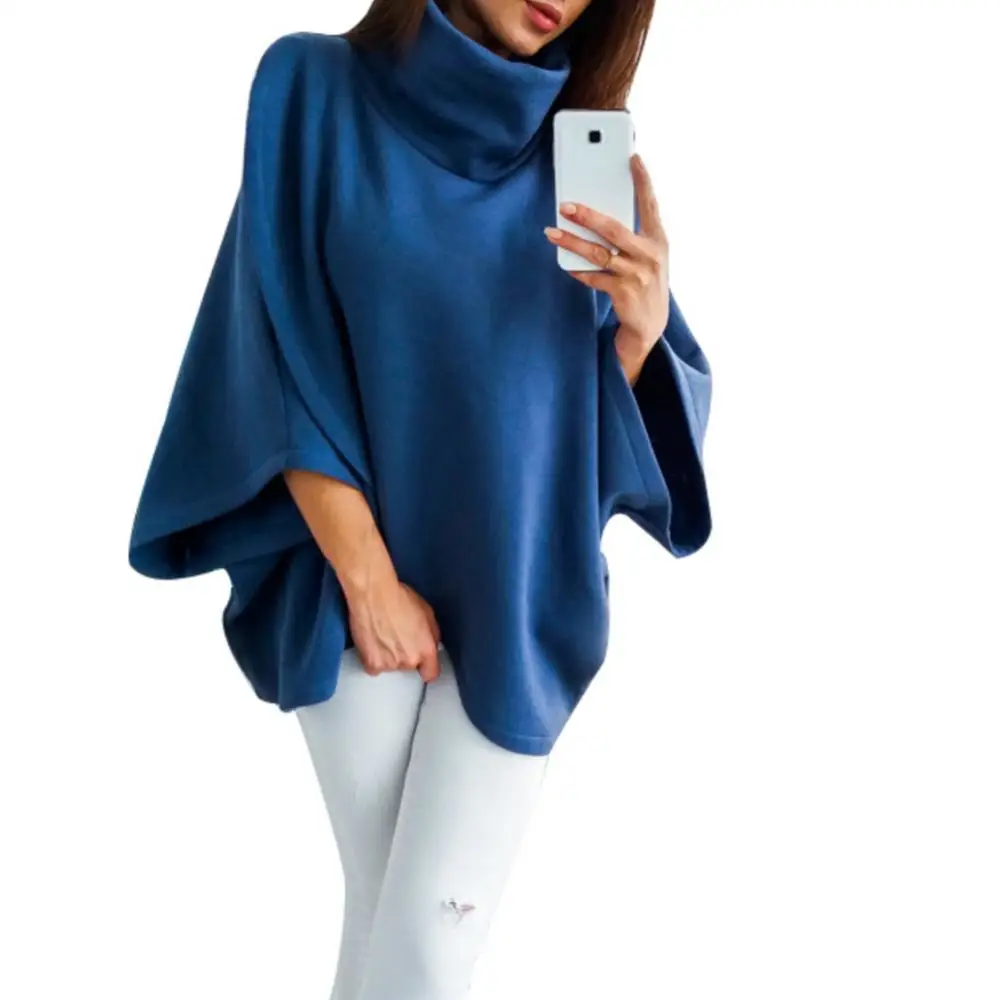 Poncho court laine femme – Image 2