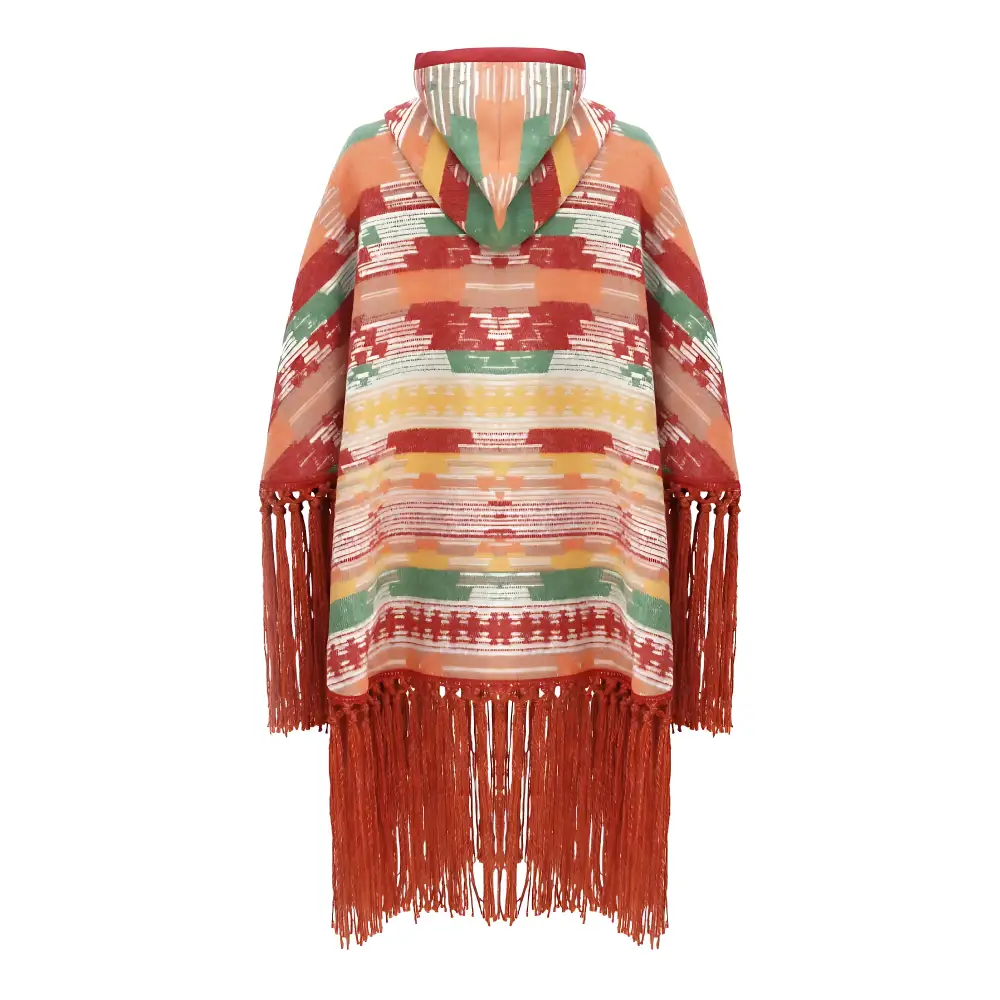 Poncho en laine pour femme en hiver – Image 5