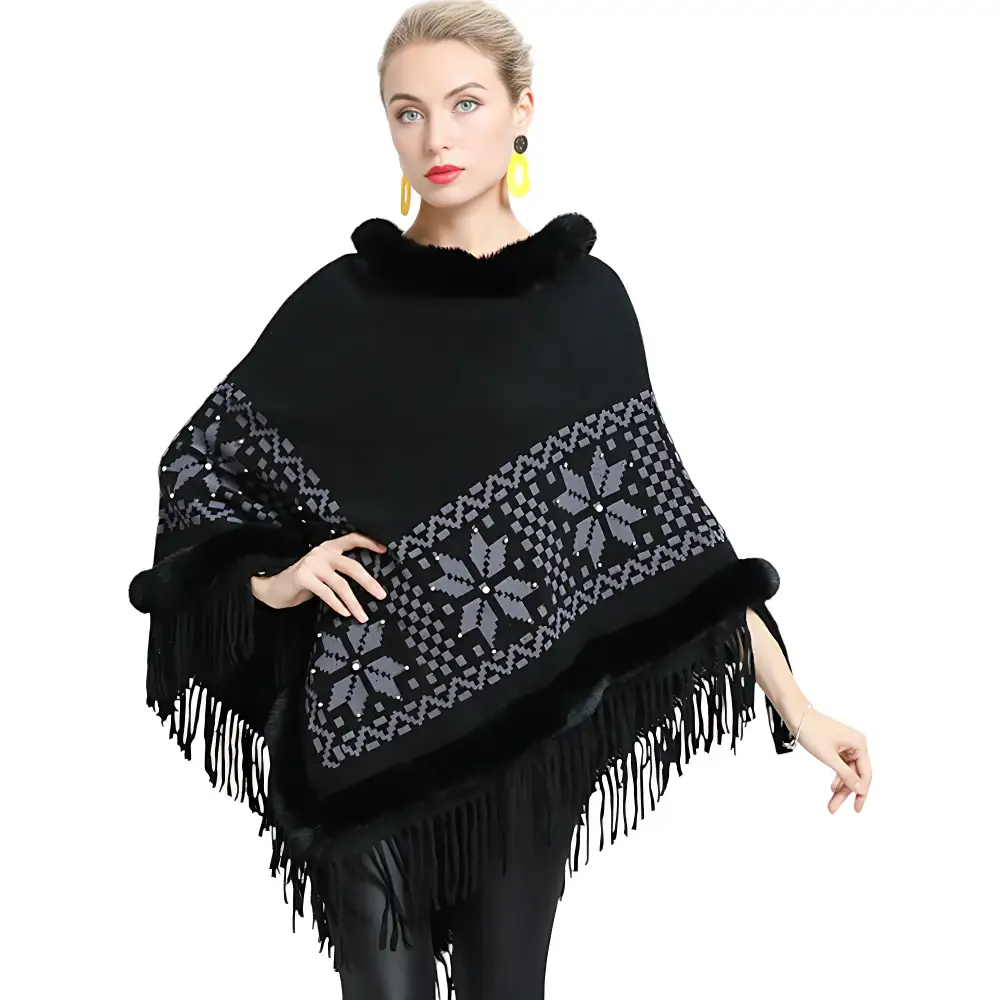 Poncho en polaire femme – Image 7