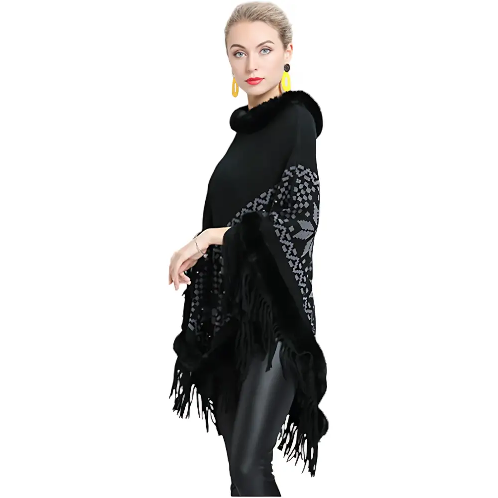 Poncho en polaire femme – Image 8