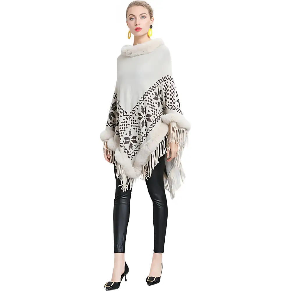 Poncho en polaire femme – Image 2