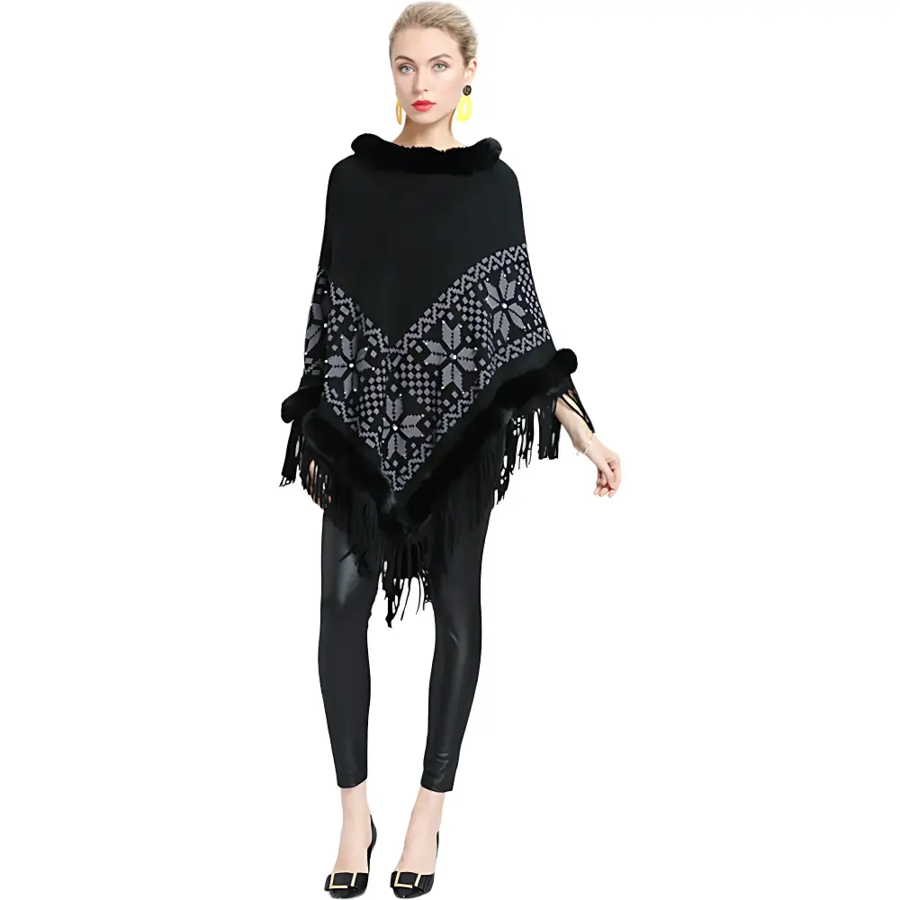 Poncho en polaire femme – Image 9