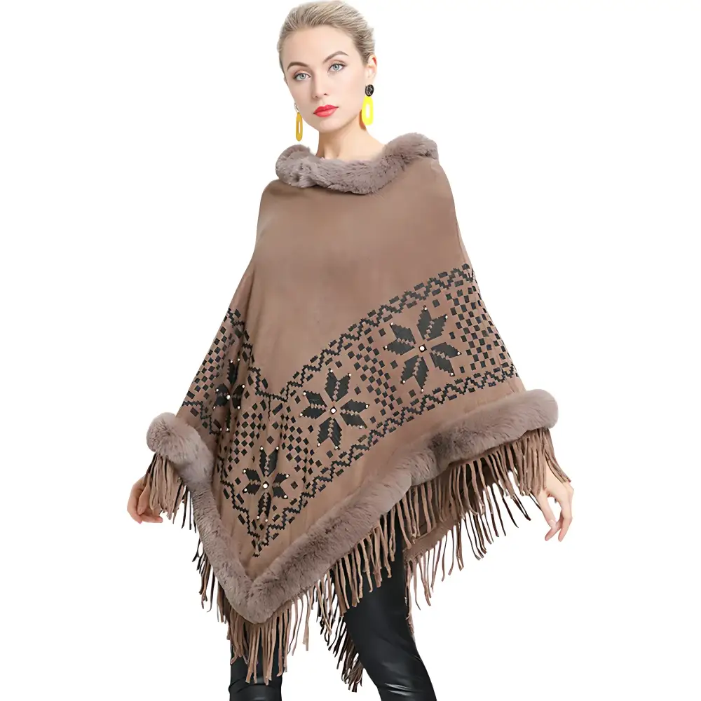 Poncho en polaire femme – Image 4