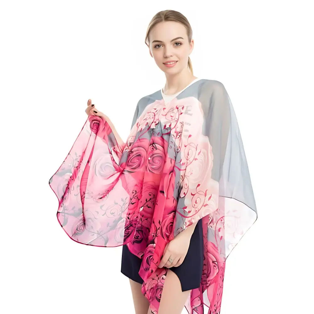 Poncho femme soie – Image 9
