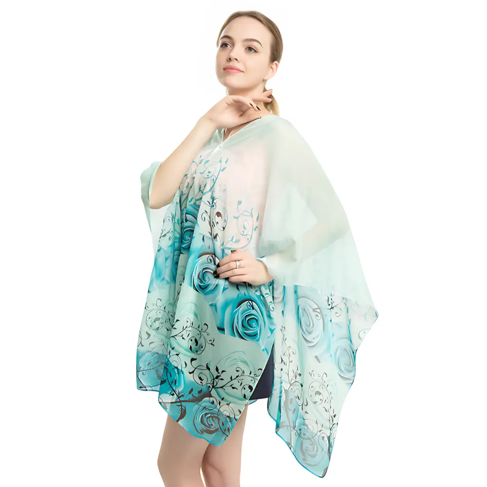 Poncho femme soie – Image 3