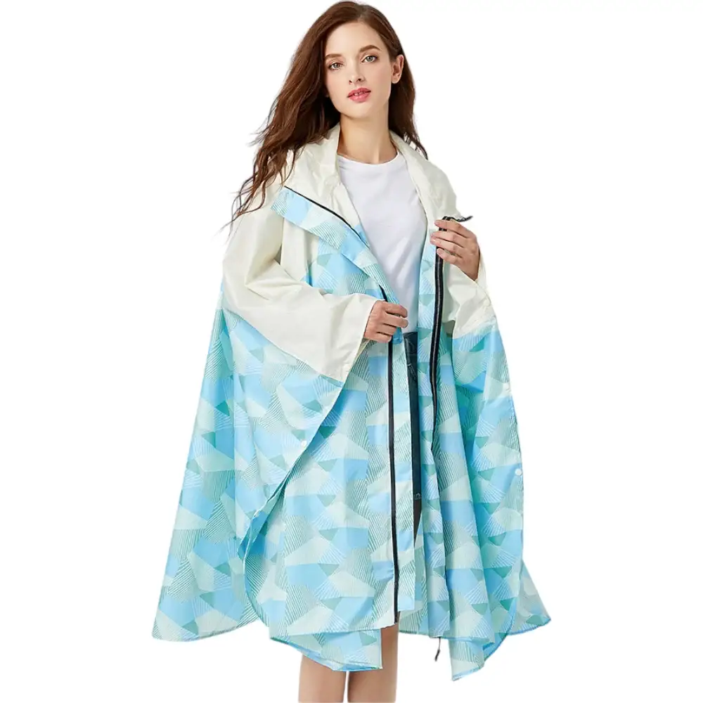 Poncho leger femme de pluie randonnée – Image 2