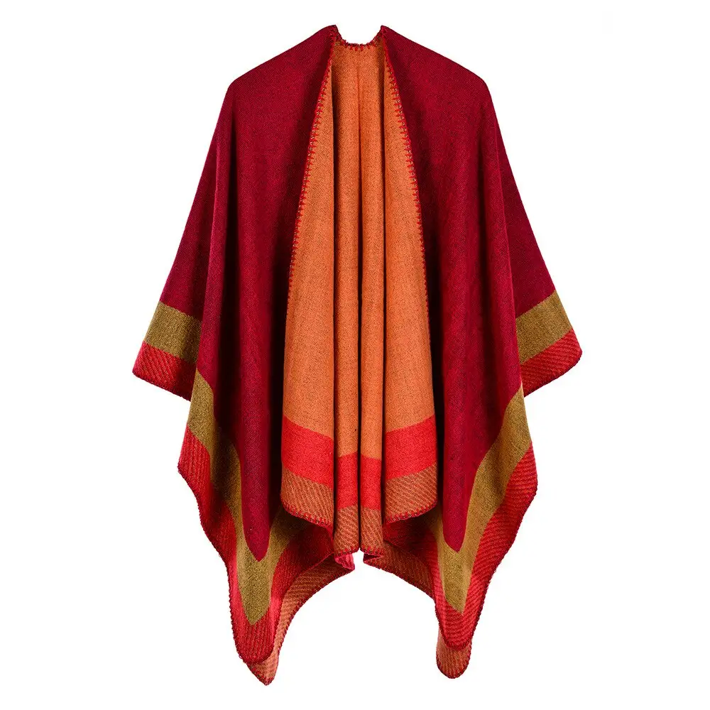 Poncho Tissu Chaud Femme – Image 9