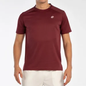 Tee Shirt de padel Bullpadel Acrux Vino Burdeos
